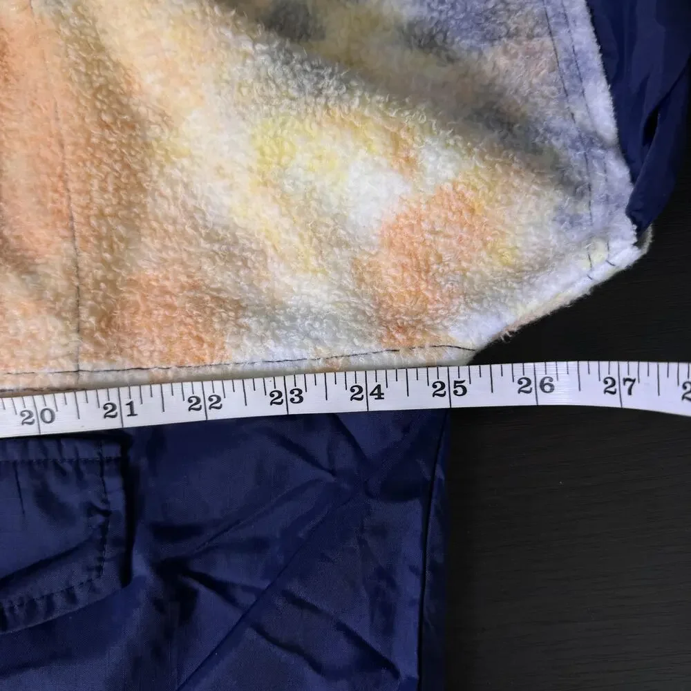 Free People No Big Deal Jacket Womens Large Tie Dye Hoodie Pullover Boho Outdoor